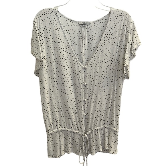 Rails - BRETTON PRINT TOP IN BLACK MINI STARS, SZ M - Picture 3 of 5